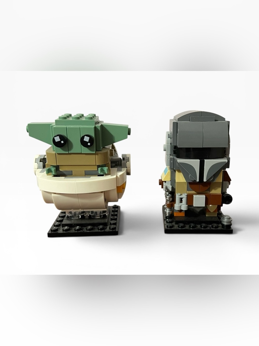 LEGO BrickHeadz The Mandalorian & Grogu – Used, No Box/Instructions